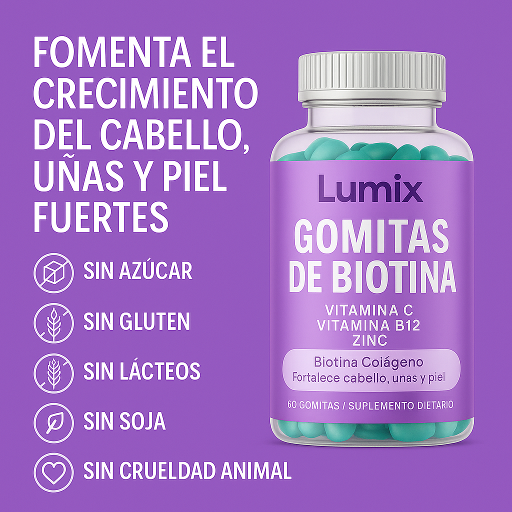 Cabello Fuerte, Piel Radiante - Biotina & Colágeno